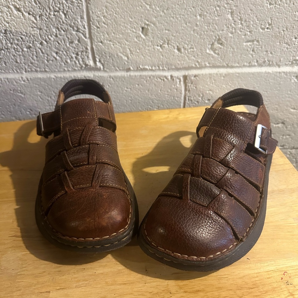 Born Brown Leather Men's Sandals
